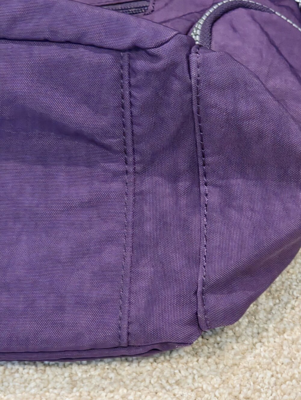 Kipling Deep Purple Gabbie Crossbody Bag with Monkey Charm - Picture 9 of 16